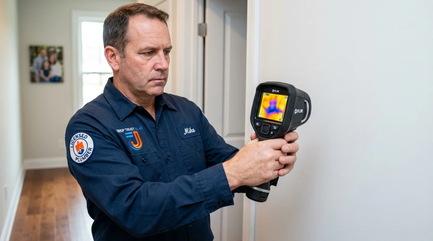 Thermal imaging leak detection by Johns Plumbing LLC in Greentown